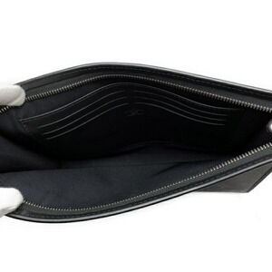 Louis Vuitton Clutch Voyage Black Shoulder Bag Monogram Pochette Eclipse